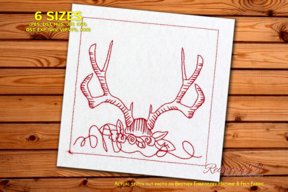 Antlers Horns Bluework: The Gift Embroidery Review