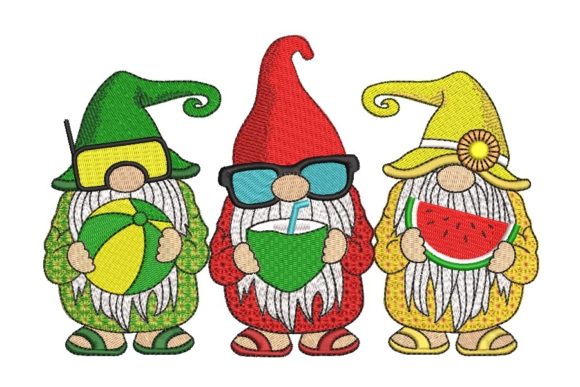 Beach Gnomes Embroidery Review for Summer Projects