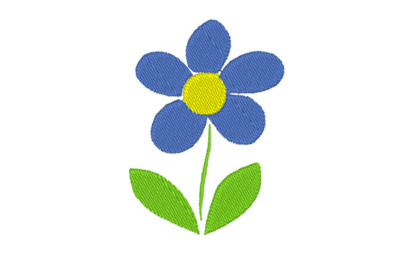 Beautiful Blue Flower Embroidery: A Designer's Review
