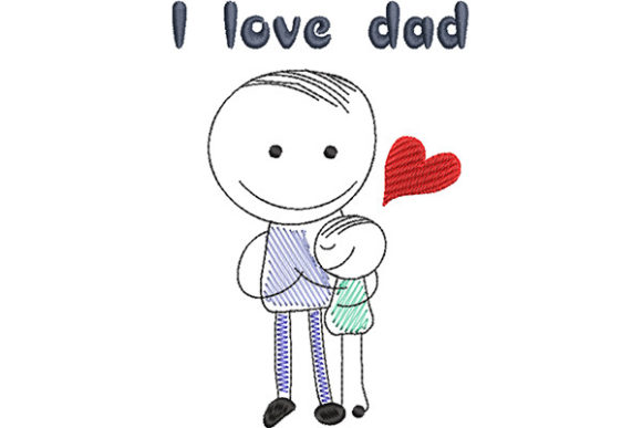 Family Hug Dad and Child: An Embroidery Designer's Review