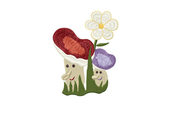 Funny Mushrooms Russula: Sweatshirt Embroidery Review