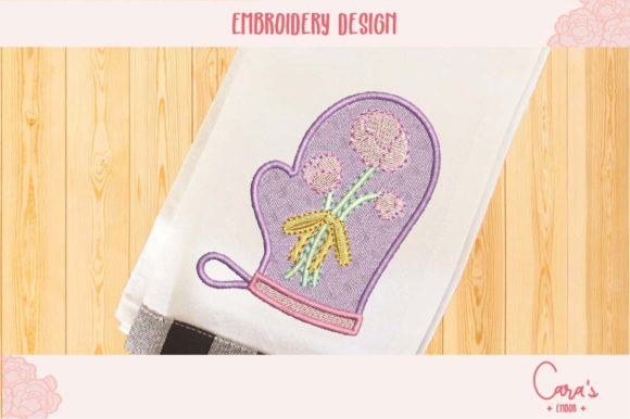 Peony Kitchen Glove: A Seasonal Embroidery Review