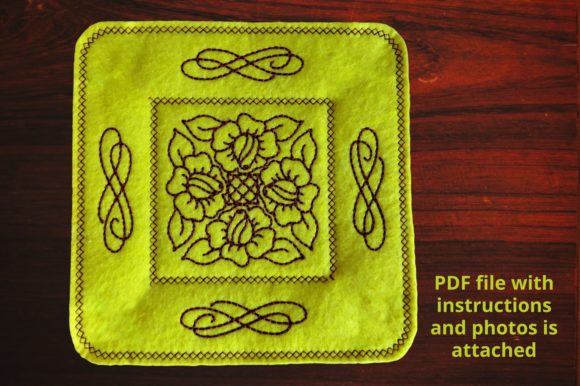 Placemat Roses Redwork: A Designer’s Gift Review