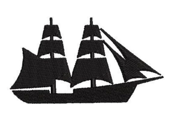 Silhouette of a Ship Embroidery Design Review
