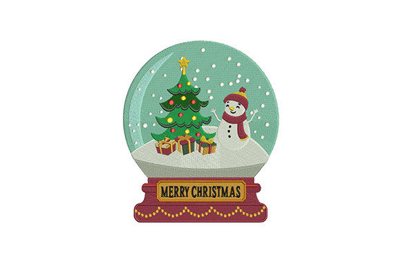 Snowman and Tree Globe Embroidery Design Review